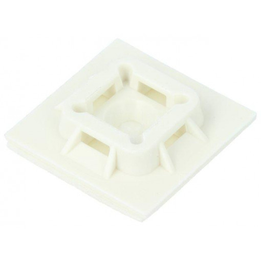 ABM100-A-C; Screw down self-adhesive holder; polyamide; white; Ht: 5.1mm; PANDUIT ABM100-A-C; Screw down self-adhesive holder; polyamide; white; Ht: 5.1mm; PANDUIT