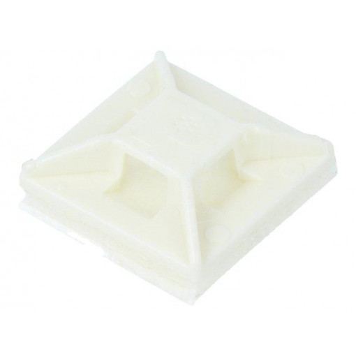 ABM1M-A-C; Self-adhesive cable holder; polyamide; white; Tie width: 2.5mm; PANDUIT