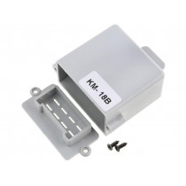 KM-18B GY; Enclosure: specialist; A: 55mm; B: 56mm; C: 30mm; ABS; grey; (a): 64mm; MASZCZYK