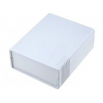 KM-42N GY; Enclosure: with panel; X: 91mm; Y: 111mm; Z: 42mm; ABS; grey; MASZCZYK