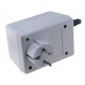 KM-49 GY; Enclosure: for power supplies; vented; X: 65mm; Y: 92mm; Z: 57mm; ABS; MASZCZYK