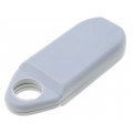 KM-8 GY; Enclosure: for remote controller; X: 16mm; Y: 40mm; Z: 8mm; ABS; grey; MASZCZYK