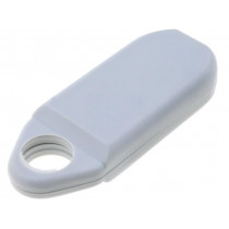 KM-8 GY; Enclosure: for remote controller; X: 16mm; Y: 40mm; Z: 8mm; ABS; grey; MASZCZYK