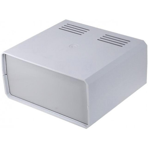 KM-85B GY; Enclosure: with panel; vented; X: 180mm; Y: 160mm; Z: 85mm; ABS; grey; MASZCZYK