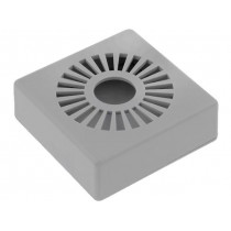 KM-99B GY; Enclosure: for alarms; X: 44mm; Y: 44mm; Z: 15mm; ABS; grey; MASZCZYK