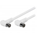 67355; Cable; 75Ω; 3.5m; shielded, twofold; white; Goobay