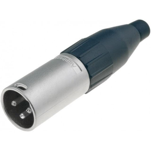 AC3M; Plug; XLR; male; PIN: 3; straight; for cable; soldering; 133V; 15A; AMPHENOL