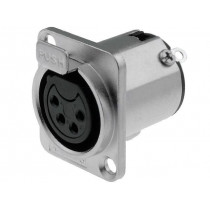AC4FDZ; Socket; XLR; female; PIN: 4; straight; with push button; soldering; AMPHENOL AC4FDZ; Socket; XLR; female; PIN: 4; straight; with push button; soldering; AMPHENOL