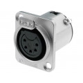 AC5FDZ; Socket; XLR; female; PIN: 5; straight; soldering; tinned; 133V; 7.5A; AMPHENOL AC5FDZ; Socket; XLR; female; PIN: 5; straight; soldering; tinned; 133V; 7.5A; AMPHENOL