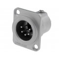 AC5MDZ; Socket; XLR; male; PIN: 5; straight; turned contacts; soldering; AMPHENOL AC5MDZ; Socket; XLR; male; PIN: 5; straight; turned contacts; soldering; AMPHENOL