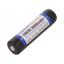 ICR18650-260PCM-R 2600MAH PROTECTED; Re-battery: Li-Ion; 18650,MR18650; 3.7V; 2600mAh; Ø18.8x69mm; 15A; KEEPPOWER ICR18650-260PCM-R 2600MAH PROTECTED; Re-battery: Li-Ion; 18650,MR18650; 3.7V; 2600mAh; Ø18.8x69mm; 15A; KEEPPOWER