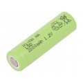 AA2000E; Re-battery: Ni-MH; AA; 1.2V; 2000mAh; Ø14.5x49mm; Features: low +; JJJ
