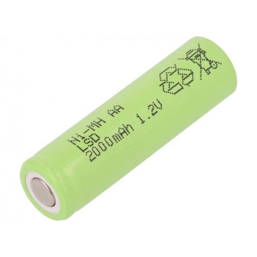 AA2000E; Re-battery: Ni-MH; AA; 1.2V; 2000mAh; Ø14.5x49mm; Features: low +; JJJ AA2000E; Re-battery: Ni-MH; AA; 1.2V; 2000mAh; Ø14.5x49mm; Features: low +; JJJ