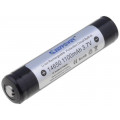 ICR14650; Re-battery: Li-Ion; 14650,7/5AA; 3.7V; 1000mAh; Ø14x66mm; KEEPPOWER ICR14650; Re-battery: Li-Ion; 14650,7/5AA; 3.7V; 1000mAh; Ø14x66mm; KEEPPOWER