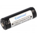 ICR17500; Re-battery: Li-Ion; 17500,4/5A; 3.7V; 1200mAh; Ø17x53mm; KEEPPOWER ICR17500; Re-battery: Li-Ion; 17500,4/5A; 3.7V; 1200mAh; Ø17x53mm; KEEPPOWER