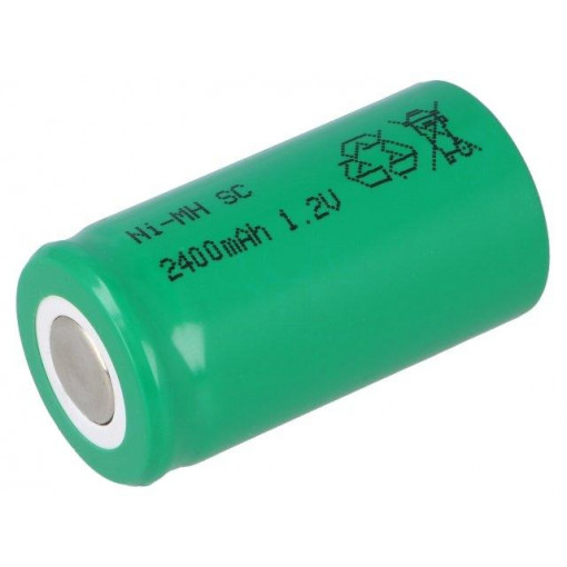 J-SC2400; Re-battery: Ni-MH; SubC; 1.2V; 2400mAh; Ø22x42mm; Features: low +; JJJ J-SC2400; Re-battery: Ni-MH; SubC; 1.2V; 2400mAh; Ø22x42mm; Features: low +; JJJ