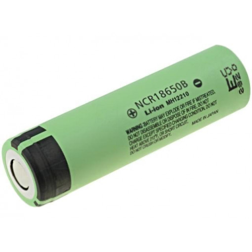 NCR18650B; Re-battery: Li-Ion; MR18650; 3.6V; 3350mAh; Ø18.2x65mm; PANASONIC