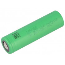 US18650VTC6 3000MAH; Re-battery: Li-Ion; 18650,MR18650; 3.7V; 3000mAh; Ø18.5x65.2mm; MURATA