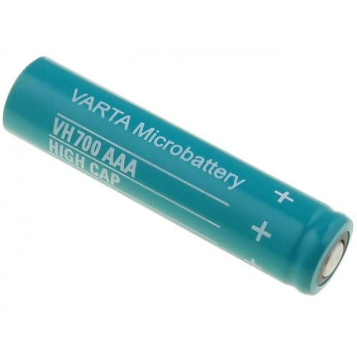 55171101501; Re-battery: Ni-MH; AAA,R3; 1.2V; 700mAh; Ø10.5x43.7mm; VARTA MICROBATTERY 55171101501; Re-battery: Ni-MH; AAA,R3; 1.2V; 700mAh; Ø10.5x43.7mm; VARTA MICROBATTERY