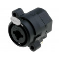 ACJC6H BULK; Socket; Jack 6,35mm + XLR; female; angled 90°; with push button; AMPHENOL ACJC6H BULK; Socket; Jack 6,35mm + XLR; female; angled 90°; with push button; AMPHENOL