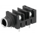 ACJM-HHDR; Socket; Jack 6,35mm; female; mono; angled 90°; for panel mounting; AMPHENOL