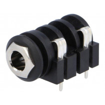 ACJM-IH; Socket; Jack 6,35mm; female; mono; with on/off switch; angled 90°; AMPHENOL