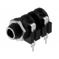 ACJM-MC; Socket; Jack 6,35mm; female; mono; with double switch; angled 90°; AMPHENOL