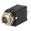 ACJM-MV-2S; Socket; Jack 6,35mm; female; mono; with on/off switch; straight; AMPHENOL