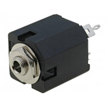 ACJM-MV35-2; Socket; Jack 3,5mm; female; mono; straight; for panel mounting; AMPHENOL