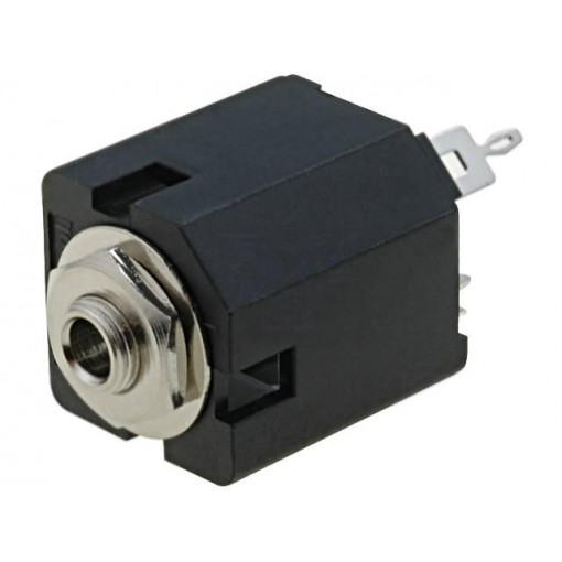 ACJM-MV35-2; Socket; Jack 3,5mm; female; mono; straight; for panel mounting; AMPHENOL