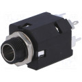 ACJS-MIV-5; Socket; Jack 6,35mm; female; stereo; with double switch; straight; AMPHENOL