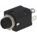 ACJS-MIVS-3S; Socket; Jack 6,35mm; female; stereo; with on/off switch; straight; AMPHENOL