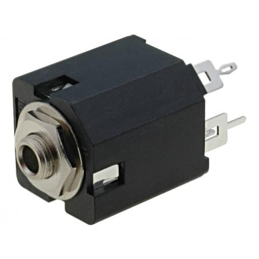 ACJS-MV35-3S; Socket; Jack 3,5mm; female; stereo; with on/off switch; straight; AMPHENOL