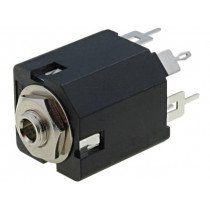 ACJS-MV35-5; Socket; Jack 3,5mm; female; stereo; with double switch; straight; AMPHENOL