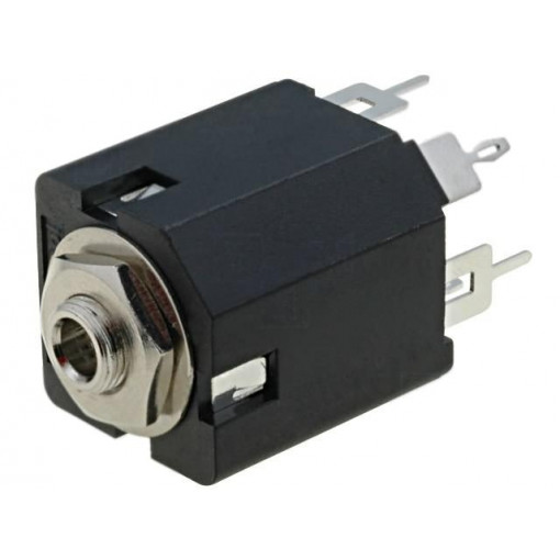 ACJS-MV35-5; Socket; Jack 3,5mm; female; stereo; with double switch; straight; AMPHENOL