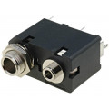 ACJS-MVD985-3; Socket; Jack 3,5mm + Jack 6,35mm; female; stereo; double; THT; AMPHENOL
