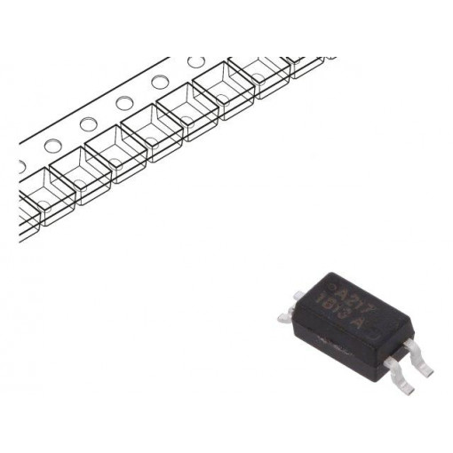 ACPL-217-50AE; Optocoupler; SMD; Channels: 1; Out: transistor; 3.75kV; SO4; 10kV/μs; BROADCOM (AVAGO) ACPL-217-50AE; Optocoupler; SMD; Channels: 1; Out: transistor; 3.75kV; SO4; 10kV/μs; BROADCOM (AVAGO)