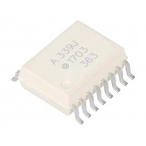 ACPL-339J-000E; Optocoupler; SMD; Channels: 2; Out: gate; 5kV; SO16; 50kV/μs; BROADCOM (AVAGO) ACPL-339J-000E; Optocoupler; SMD; Channels: 2; Out: gate; 5kV; SO16; 50kV/μs; BROADCOM (AVAGO)
