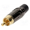 ACPL-CBK; Plug; RCA; male; short; straight; soldering; black; gold-plated; AMPHENOL ACPL-CBK; Plug; RCA; male; short; straight; soldering; black; gold-plated; AMPHENOL