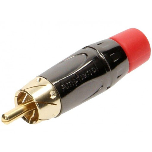 ACPL-CRD; Plug; RCA; male; short; straight; soldering; black; gold-plated; AMPHENOL ACPL-CRD; Plug; RCA; male; short; straight; soldering; black; gold-plated; AMPHENOL