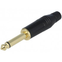 ACPM-GB-AU; Plug; Jack 6,35mm; male; mono; straight; for cable; soldering; AMPHENOL