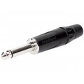 ACPM-KB; Plug; Jack 6,35mm; male; mono; straight; for cable; soldering; AMPHENOL