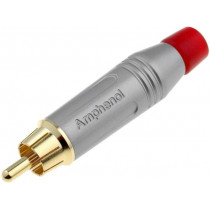 ACPR-SRD; Plug; RCA; male; straight; soldering; grey; gold-plated; for cable; AMPHENOL ACPR-SRD; Plug; RCA; male; straight; soldering; grey; gold-plated; for cable; AMPHENOL