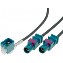 ; Antenna adapter; Fakra socket,Fakra plug x2; 0.25m; VW; 4CARMEDIA