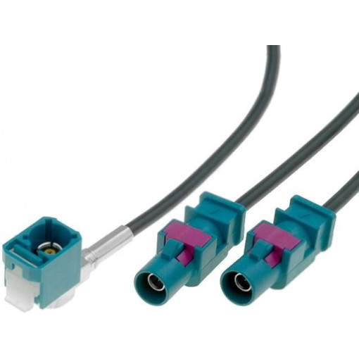 ; Antenna adapter; Fakra socket,Fakra plug x2; 0.25m; VW; 4CARMEDIA