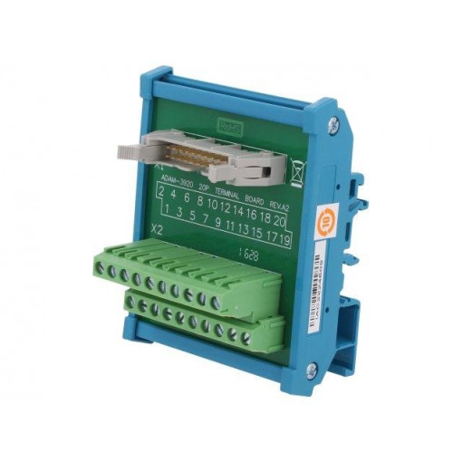 ADAM-3920-AE; Industrial module: terminal block; Mounting: DIN; FLAT-20; ADVANTECH
