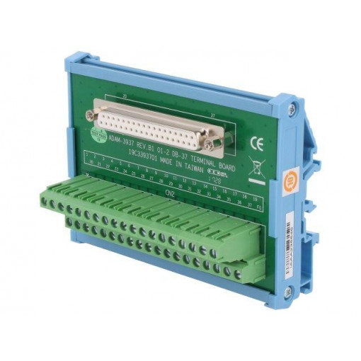 ADAM-3937-BE; Industrial module: terminal block; Mounting: DIN; terminals: 38; ADVANTECH