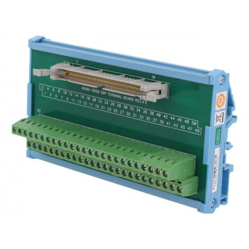 ADAM-3950-AE; Industrial module: terminal block; Mounting: DIN; FLAT-50; ADVANTECH