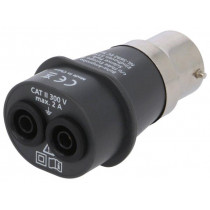 ADPTR-B22-EUR; Adapter; 4mm; Cap: B22; BEHA-AMPROBE ADPTR-B22-EUR; Adapter; 4mm; Cap: B22; BEHA-AMPROBE