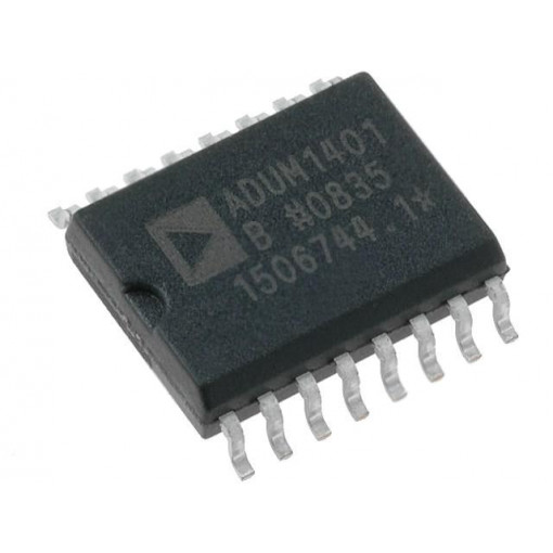 ADUM1401BRWZ; IC: interface; digital isolator; 1Mbps; iCoupler®; 2.7÷5.5VDC; SMD; Analog Devices